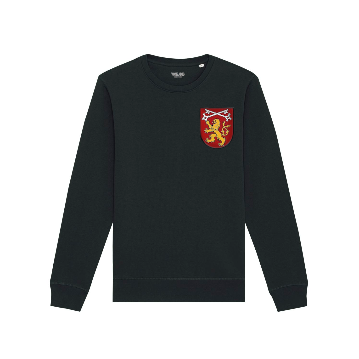 BLACK SWEATSHIRT RED LABEL – VONZADIG