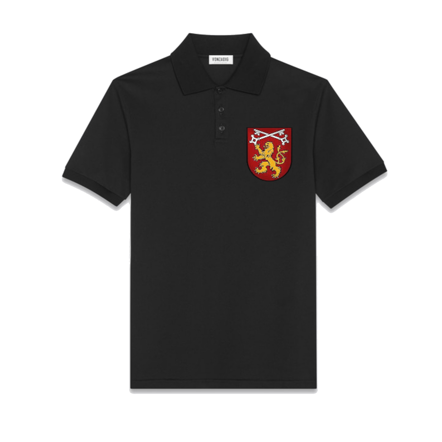 BLACK VONZADIG RED LABEL POLO SHIRT