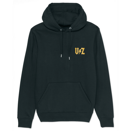 BLACK VZ THUNDER GOLD FRAP HOODIE SWEATSHIRT